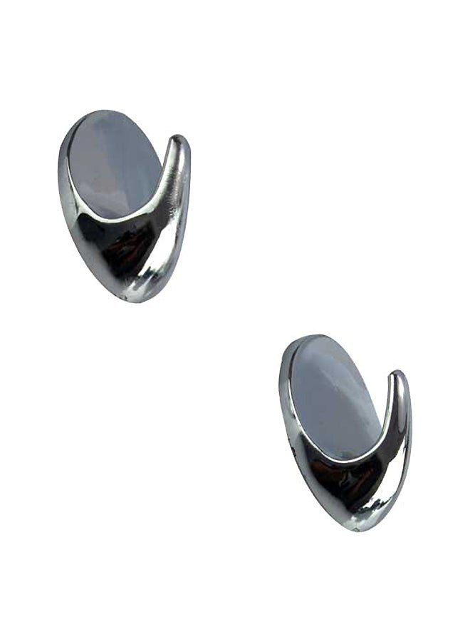Wenko 2-Piece Bathroom Maxi Hook Set Chrome