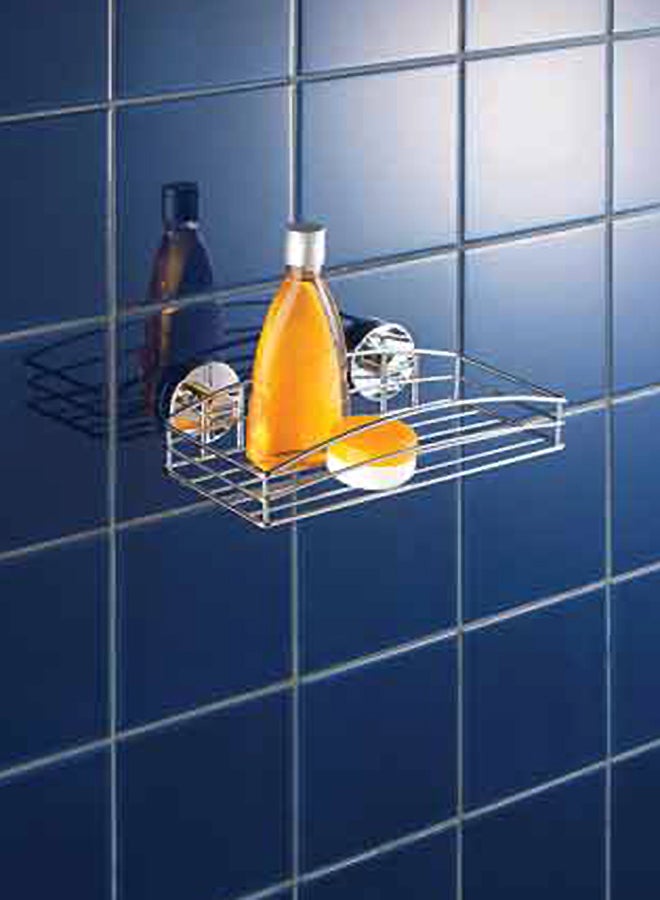 Wenko Vaccum Loc Wall Mounted Shelf Silver