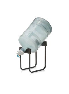 HONEY BEE Water Dispenser Bottle Stand With Aqua Valve Clear/Black 40x34x8cm 
