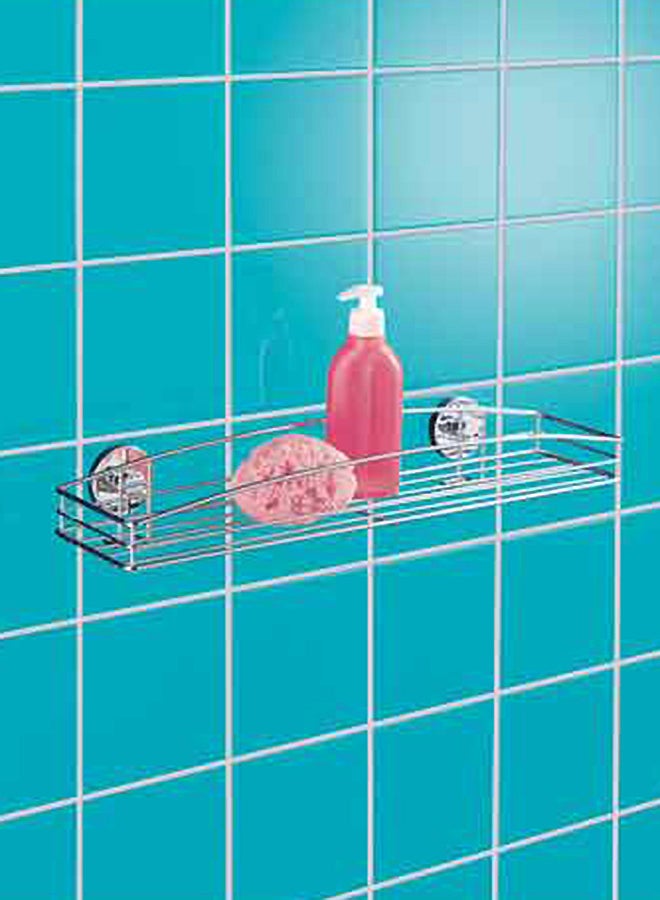 Wenko Vaccum Loc Wall Shelf Without Drilling Silver