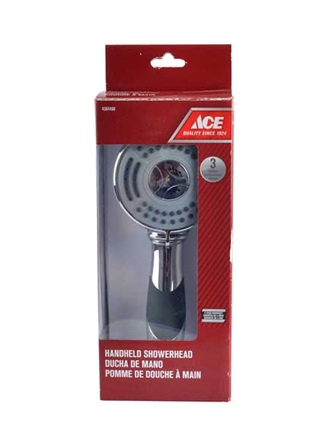 ACE 3-Setting Shower Head Silver 4.02inch