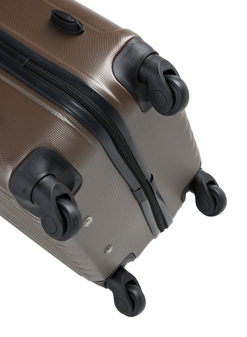 SENATOR Hard Case Travel Bags Trolley Luggage Set of 3 ABS Lightweight Suitcase with 4 Spinner Wheels KH132 Coffee - Image 5