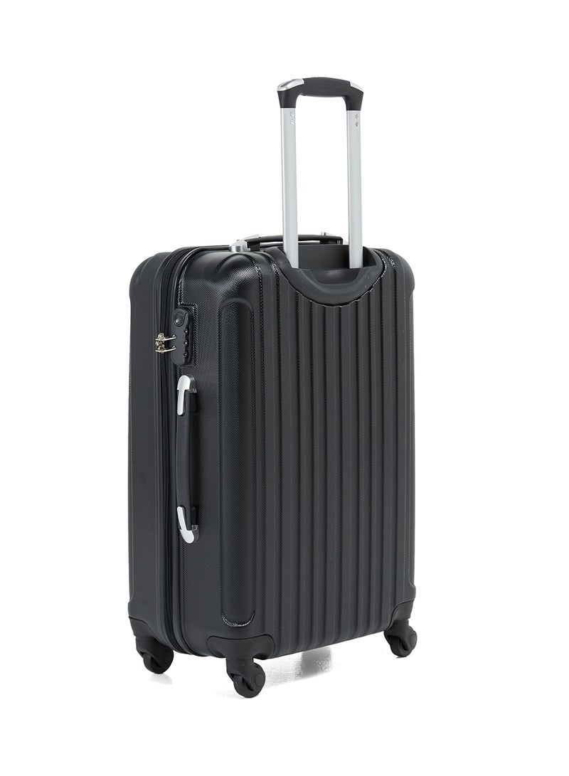 SENATOR Hard Case Travel Bags Trolley Luggage Set of 3 ABS Lightweight Suitcase with 4 Spinner Wheels KH132 Black - Image 2