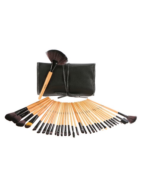 Makeup Brush Set With Case Black