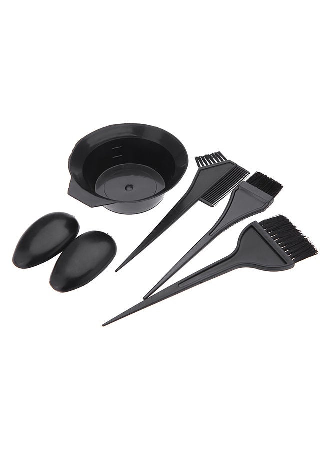 ANSELF 5-Piece Hairdressing Brushes Set Black - Image 1