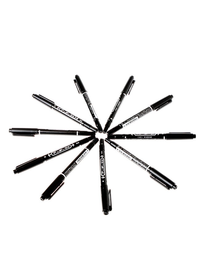 ANSELF 10-Piece Tattoo Marker Set Black - Image 1