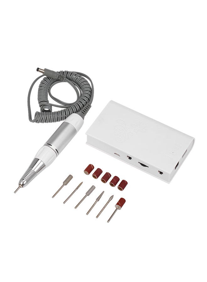 ANSELF Cordless Electric Nail Drill Machine Set White - Image 1