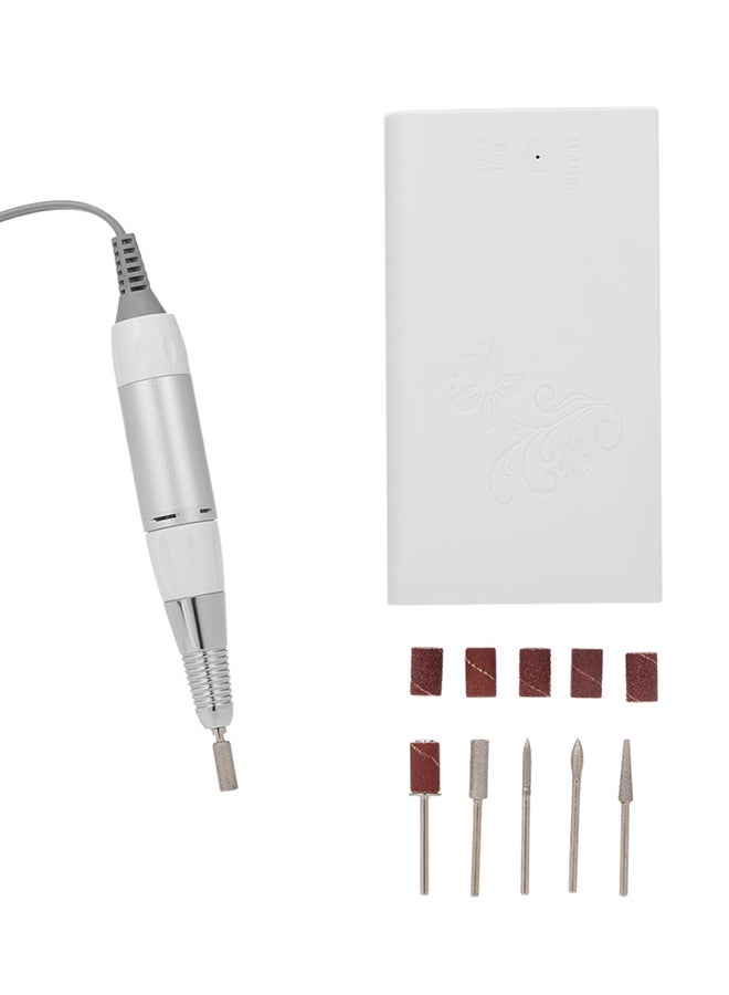 ANSELF Cordless Electric Nail Drill Machine Set White - Image 3
