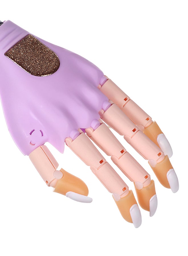 آنسيلف مشبك يدوي لممارسة فن تزيين الأظافر مع 100 طرف متعدد الألوان - Image 2