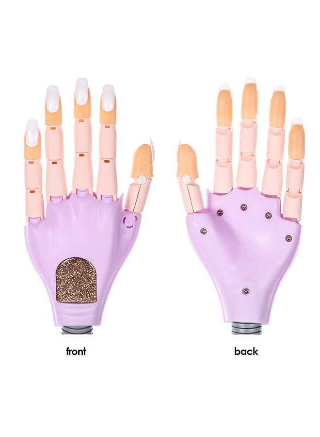 آنسيلف مشبك يدوي لممارسة فن تزيين الأظافر مع 100 طرف متعدد الألوان - Image 4