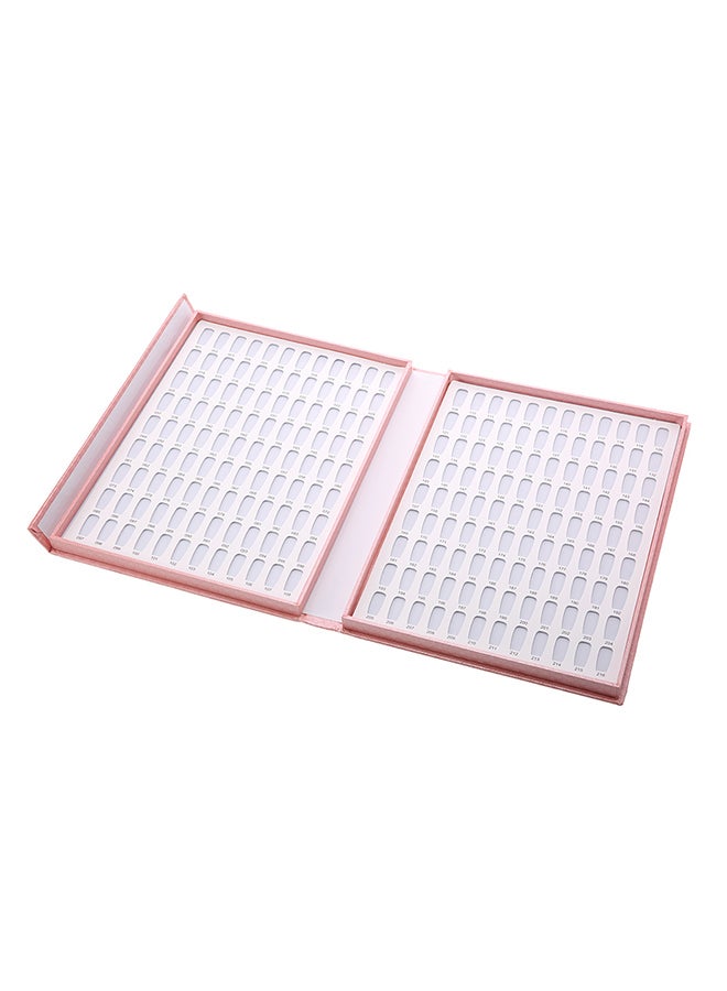 آنسيلف لوحة عرض احترافية لألوان طلاء الأظافر الجل مع الأظافر وردي - Image 2