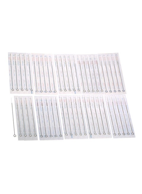 50-Peice Mixed Professional Permanent Tattoo Tool Kit Multicolour