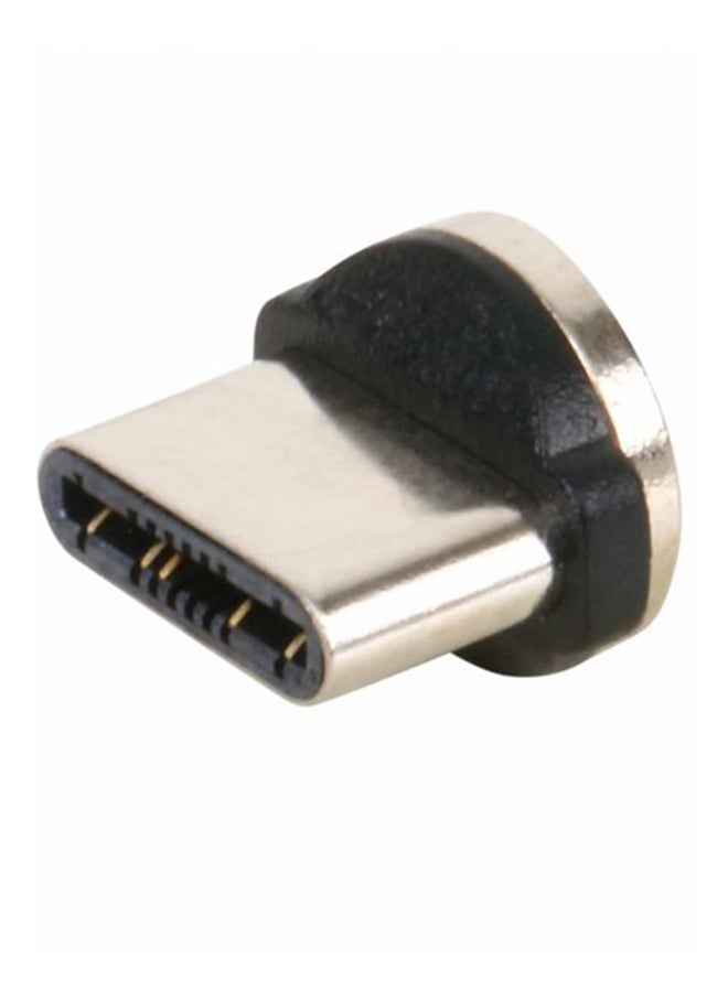 3-In-1 Magnetic Charging Adapter Cable Silver/Black - Image 3