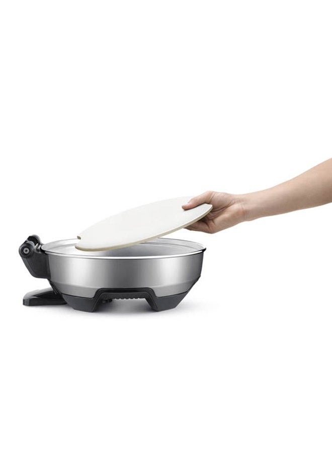 Breville - Pete Evans Electric Pizza Oven (International Version) 1200 W BPZ600 Silver - Image 1