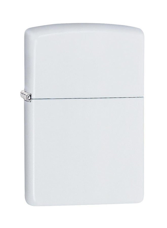 زيبو ولاعة كلاسيكية تعمل بالغاز مضادة للرياح أبيض مطفأ - Image 1