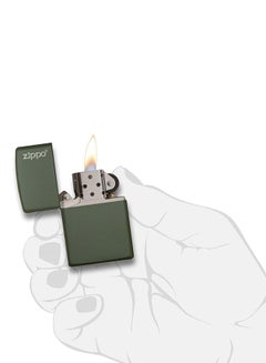 Zippo Windproof Gas Lighter Green Matte  - Image 4