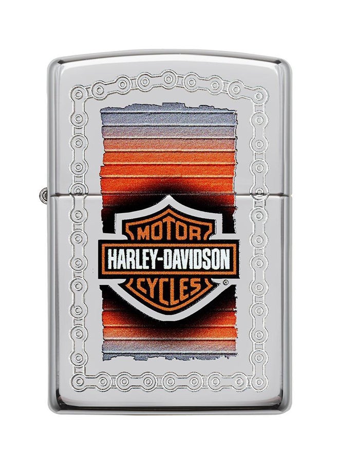 زيبو ولاعة تعمل بالغاز منقوش عليها شكل سلسلة من هارلي ديفيدسون - Image 2