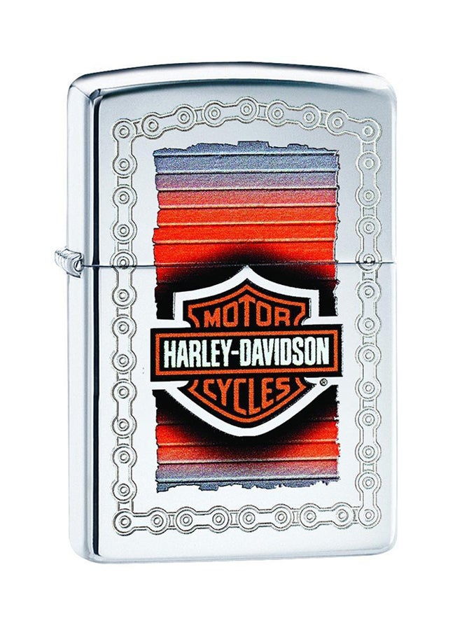 زيبو ولاعة تعمل بالغاز منقوش عليها شكل سلسلة من هارلي ديفيدسون - Image 1