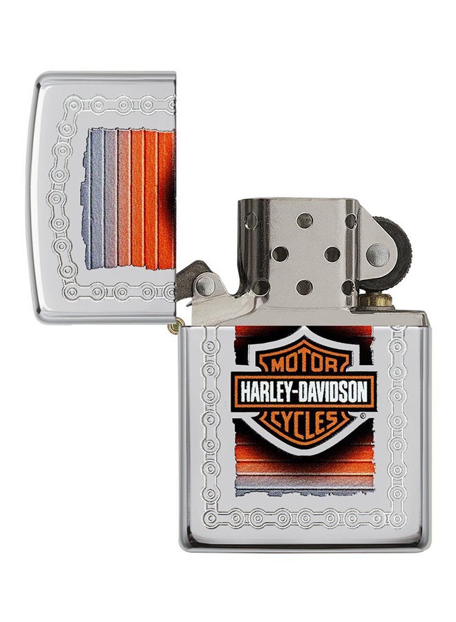 زيبو ولاعة تعمل بالغاز منقوش عليها شكل سلسلة من هارلي ديفيدسون - Image 4