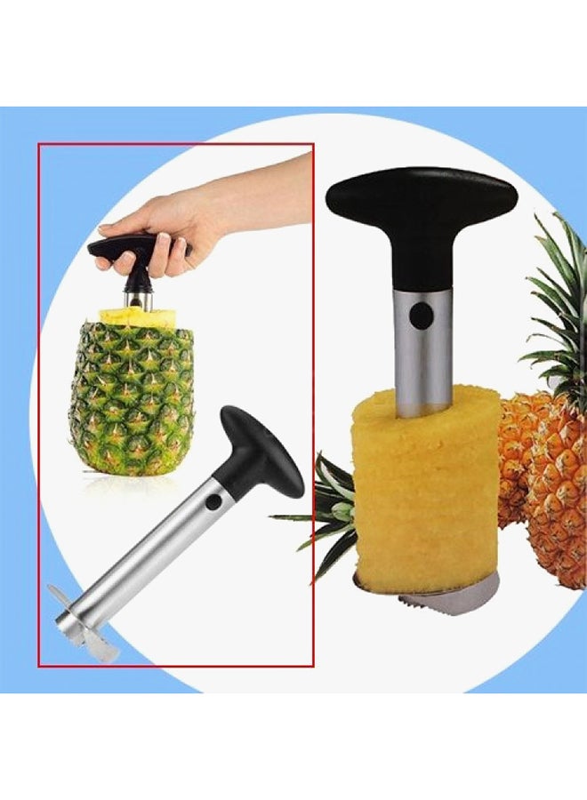 Metal Pineapple Cutter Silver/Black - Image 3
