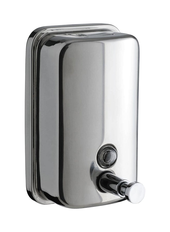 Wall Mounted Bathroom Soap Dispenser Silver 500ml