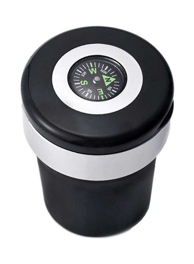 Generic Car Cigarette Ashtray Ash With Blue LED And Compass  - Image 1