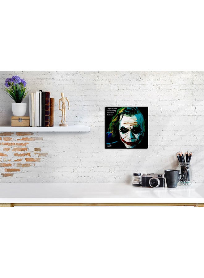 FAMOUS Joker Dark Knight Pop Art Wall Frame Multicolour 25x25centimeter  - Image 2