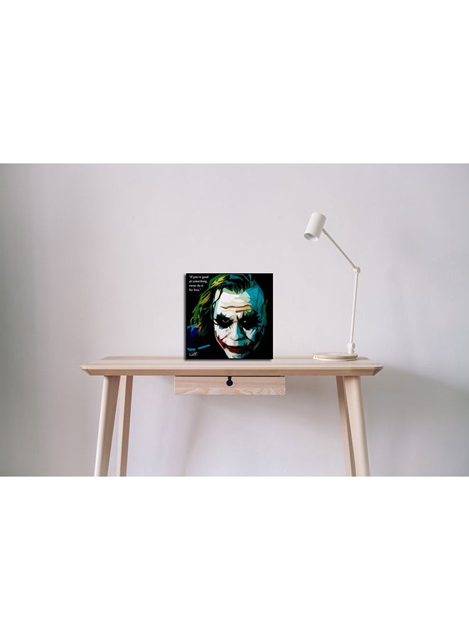 FAMOUS Joker Dark Knight Pop Art Wall Frame Multicolour 25x25centimeter  - Image 3