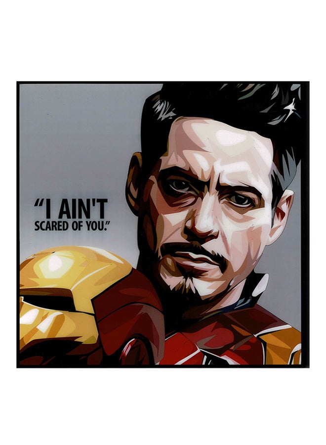 فاموس لوحة بطريقة فن البوب لديكور للممثل روبرت داوني جونيور من فيلم "Ironman" متعدد الألوان 25x25Ø³Ù†ØªÙŠÙ…ØªØ± - Image 1