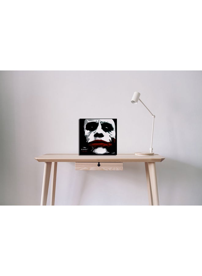 فاموس لوحة بطريقة فن البوب لديكور الحائط تمثل شخصية جوكر وعبارة "Why So Serious" متعدد الألوان 25x25Ø³Ù†ØªÙŠÙ…ØªØ± - Image 3