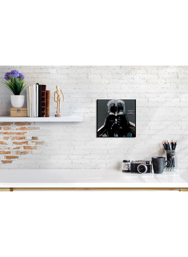 Darth Vader Power Pop Art Wall Frame Multicolour 25x25cm