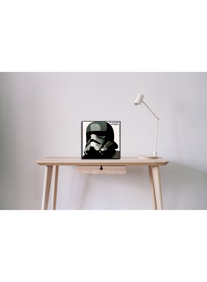 FAMOUS - Storm Trooper Go Pop Art Wall Frame Multicolour 25x25centimeter - Image 1