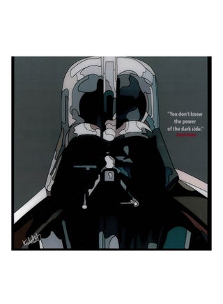 Darth Vader Power Pop Art Wall Frame Multicolour 25x25cm - v1540817532/N18853940A_1