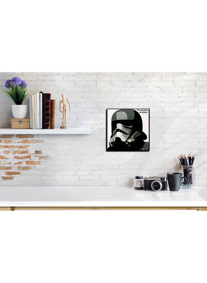 FAMOUS - Storm Trooper Go Pop Art Wall Frame Multicolour 25x25centimeter - Image 1