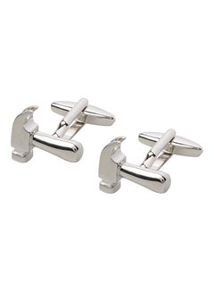 Silver Plated Hammer Design Cufflinks