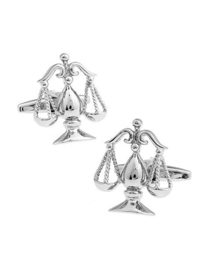 أزرار أكمام قمصان عصرية على شكل ميزان بطابع شخصي - Image 2