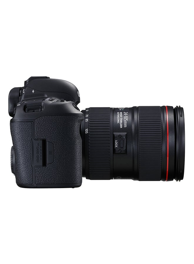 كانون كاميرا EOS 5D مارك IV بعدسة بتركيز إلكتروني مقاس 25 إلى 105 مم وفتحة F/4L  من نوع  II USM بميزة تثبيت الصورة بدقة 30.4 ميجابكسل وشاشة لمس LCD وتقنية واي فاي مدمجة وتقنية الوسم الجغرافي بنظام تحديد المواقع  - Image 3