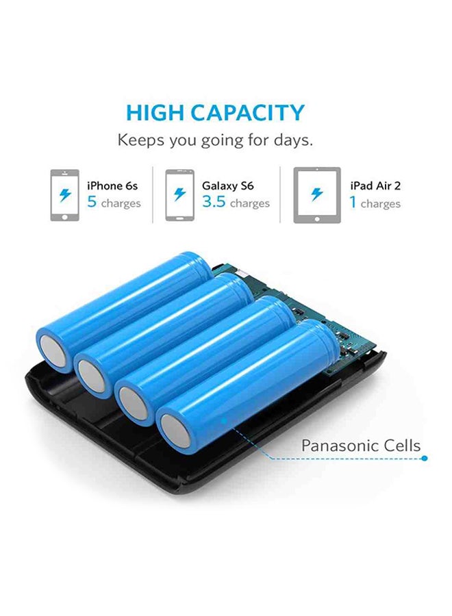 Anker - 13400.0 mAh PowerCore+ Quick Charge 3.0 Power Bank Black - Image 1