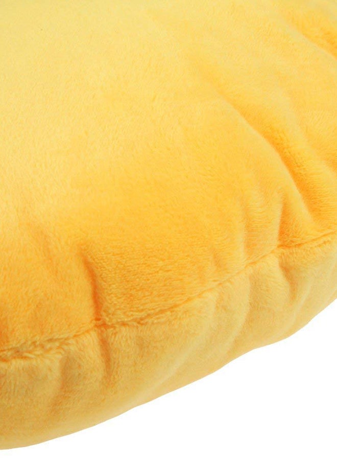 BeeCool Emoji Love In My Eyes Round Cushion Pillow Yellow/Red  - Image 4