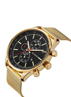 CURREN Men's Stainless Steel Analog Watch 8227 - 44 mm - Gold  - Image 2
