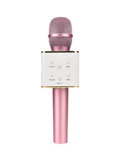 Q7 Wireless Karaoke Microphone Pink/White