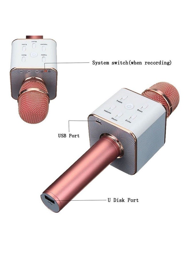 Generic Q7 Wireless Karaoke Microphone Pink/White  - Image 5