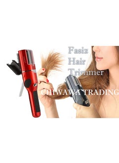 FASIZ Electric Cordless Damaged Hair Ends Remover Comb Red  - Image 4