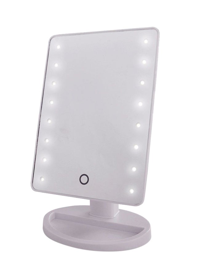Generic Makeup Mirror With LED Lights Multicolour 22x16cm  - Image 1