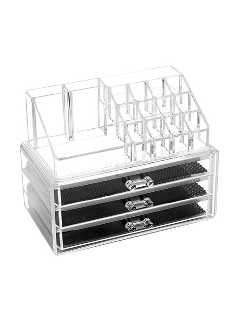 3-Drawer Storage Case Clear