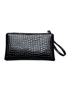 Bluelans Crocodile Pattern Clutch Black  - Image 1