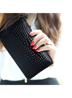 Bluelans Crocodile Pattern Clutch Black  - Image 4