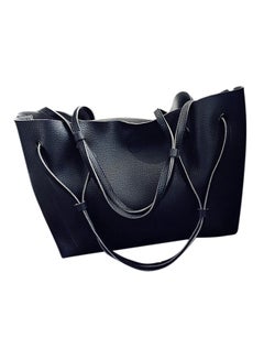 Bluelans Faux Leather Shoulder Bag Black  - Image 2
