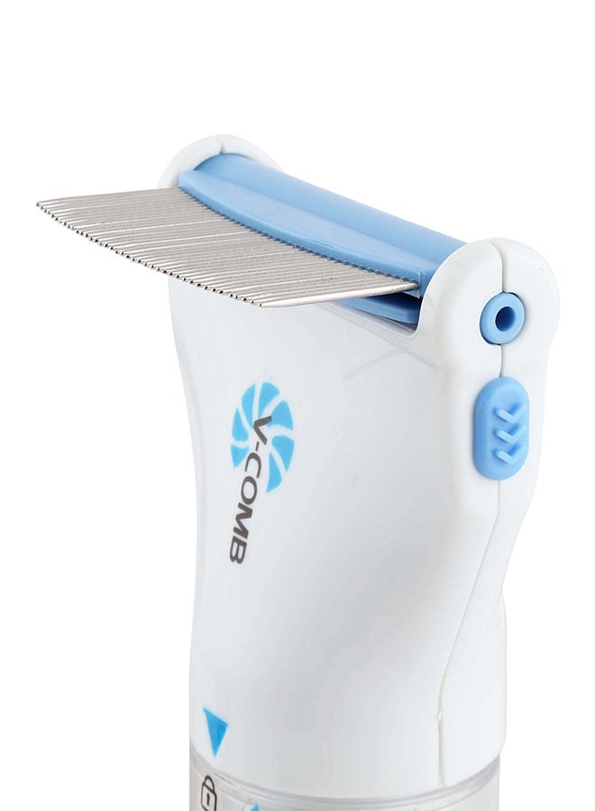 V-Comb - Electronic Lice Comb White/Blue - Image 1