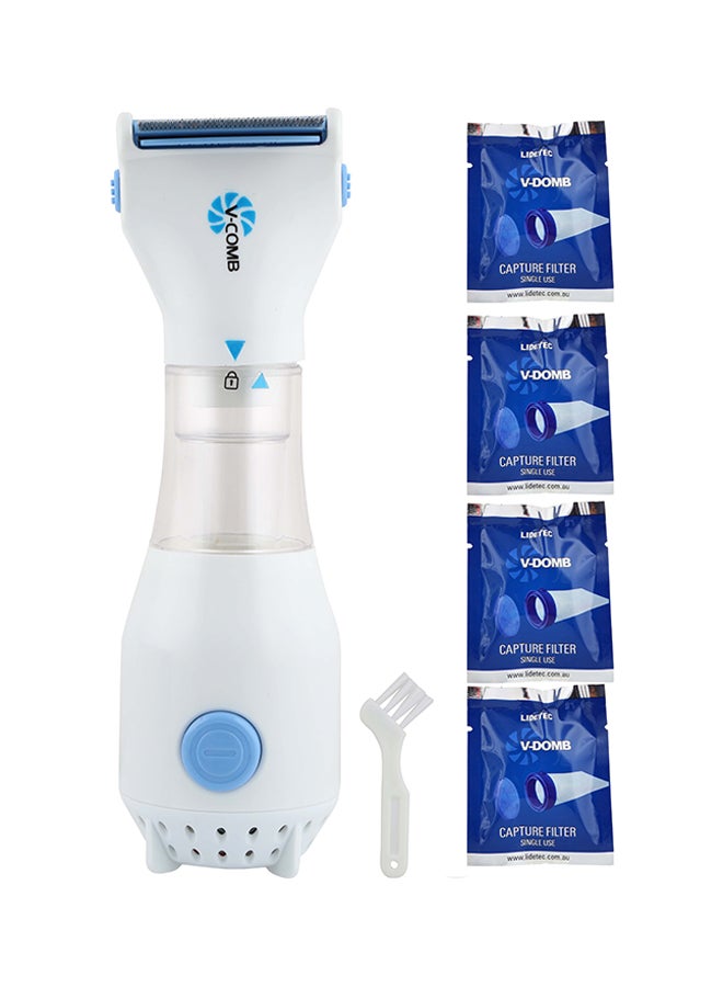 V-Comb - Electronic Lice Comb White/Blue - Image 1